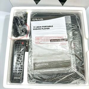 Craig 10-Inch Portable DVD/CD Player CTFT751tk New Damaged Box